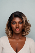 T#3/11 Bouncy Curl 5x5 HD Closure Wig – 10 Inches