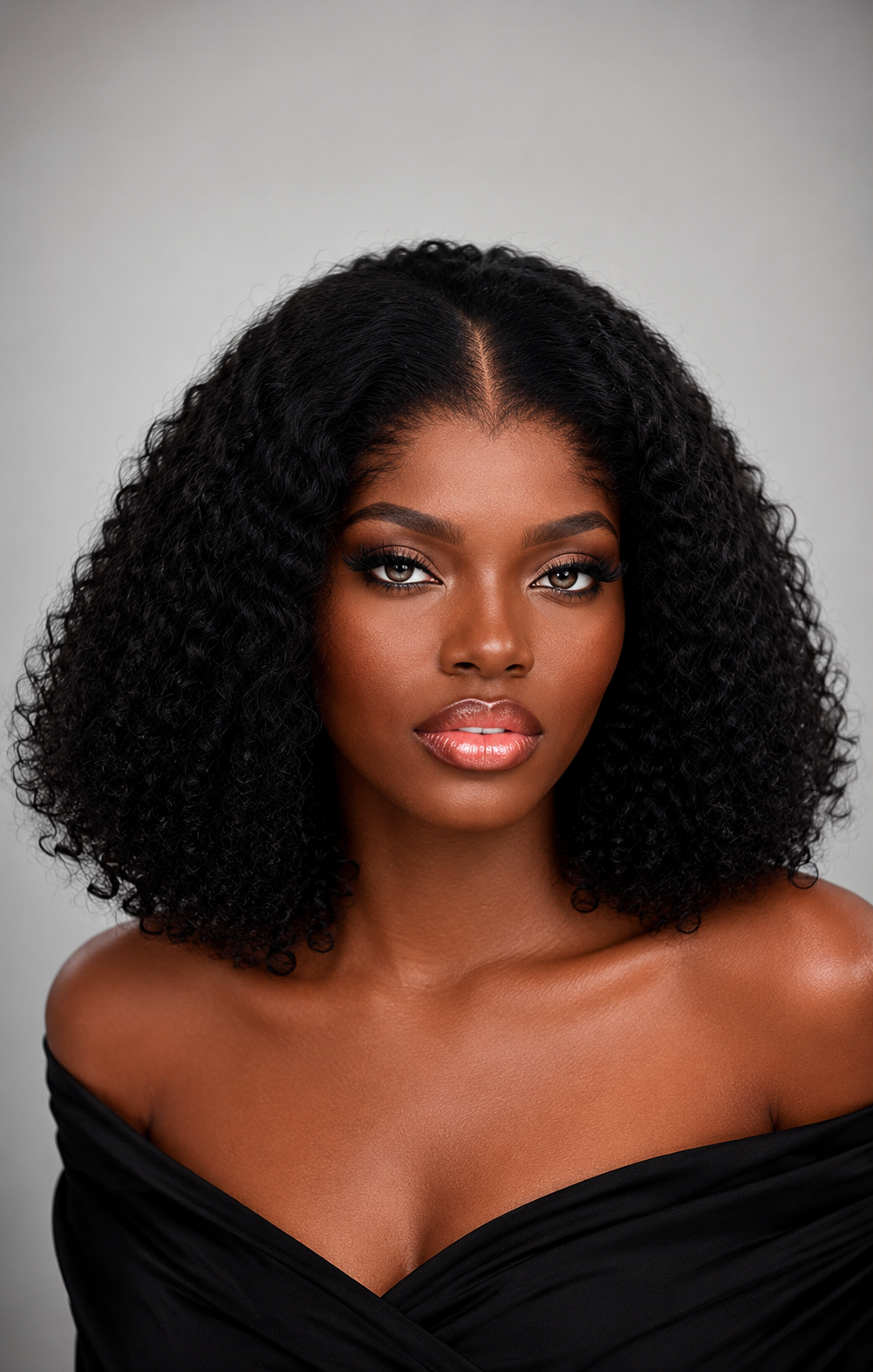 12" Kinky C urly Human HairWig| Lagos Hairline