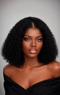 12" Kinky C urly Human HairWig| Lagos Hairline